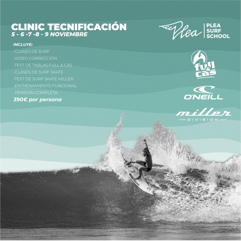 Clinic Tecnificación Surf Otoño en PLEA
