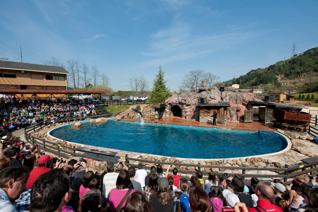 La visita al parque puede complementarse con la asistencia a alguno de los espectáculos de aves rapaces o de leones marinos. (Foto: Turismo de Cantabria, turismodecantabria.com)