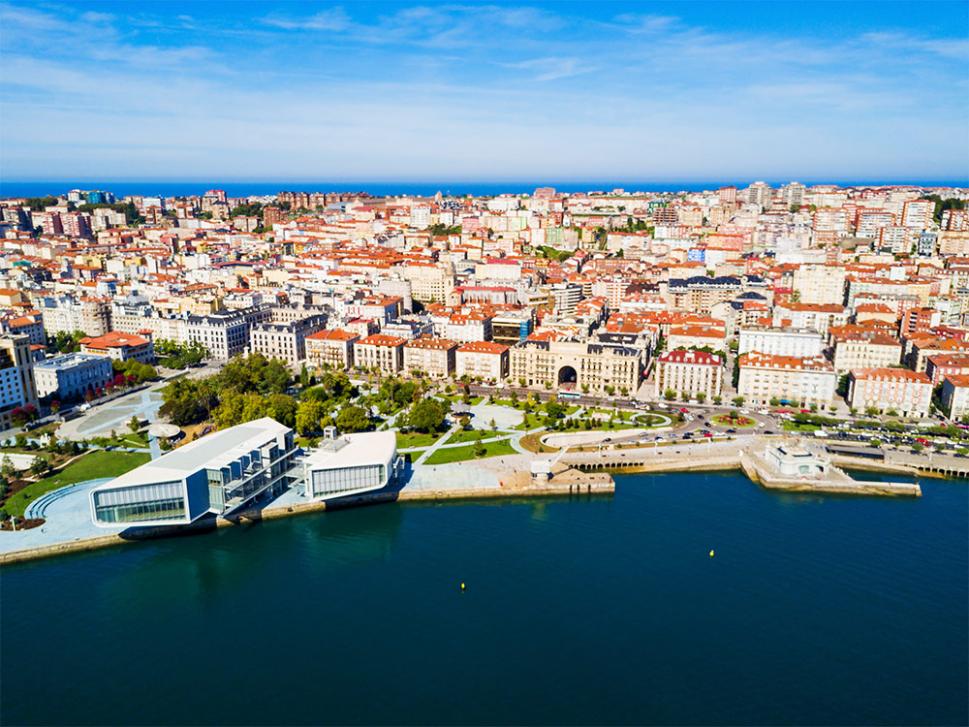Imagen aérea de Santander Capital de Cantabria