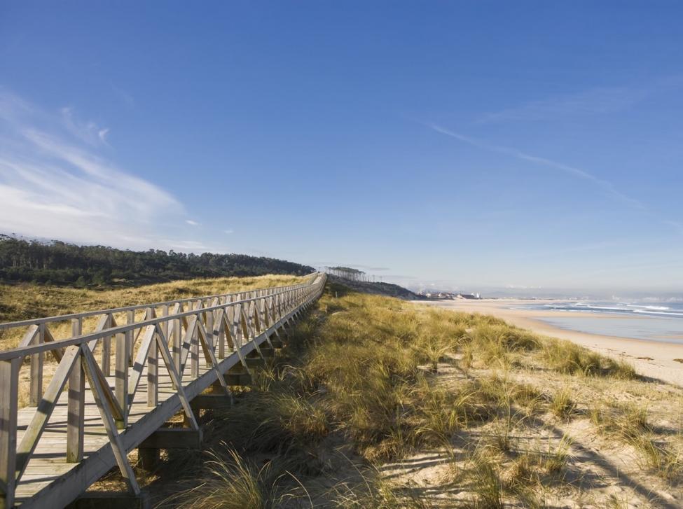 Playa de Somo. Ubicada en la parte oriental de la bahía de Santander